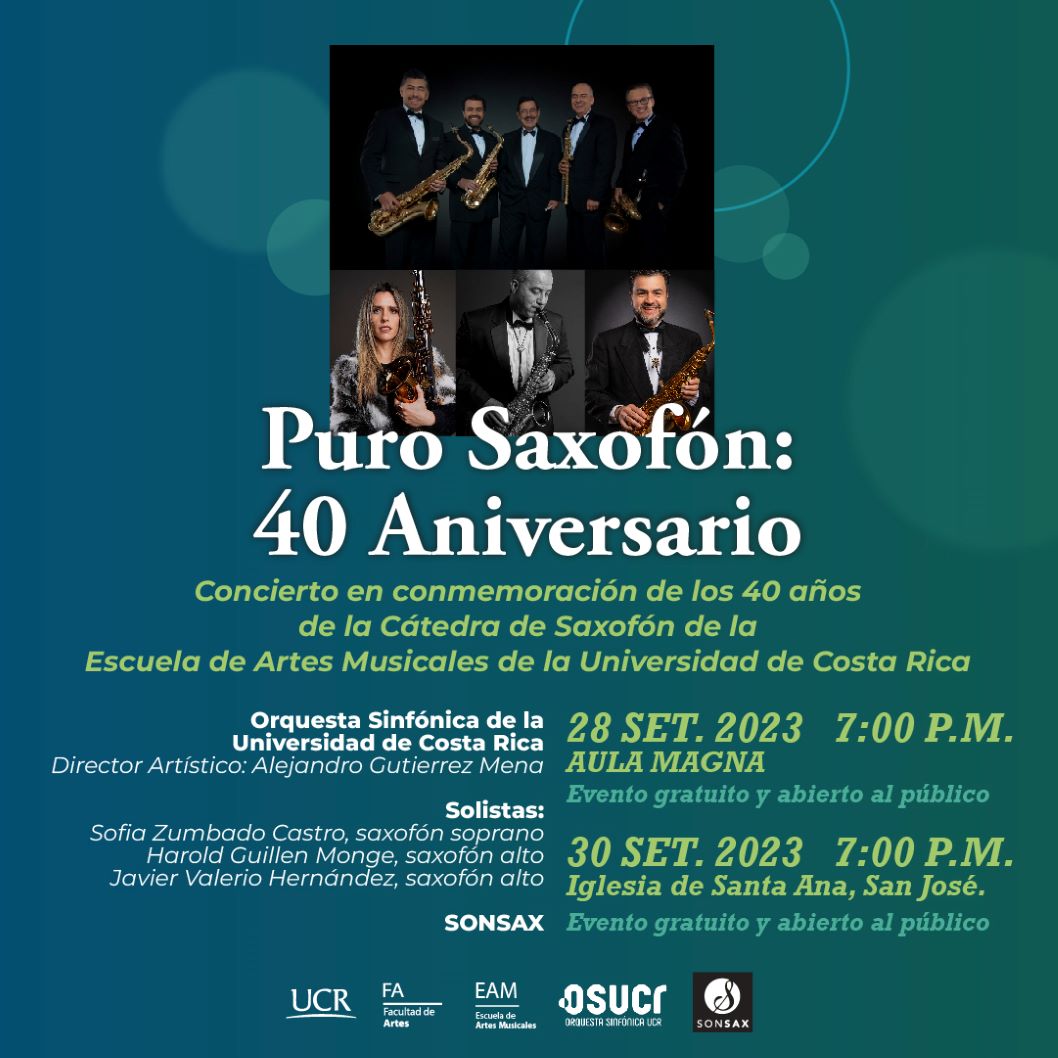  Acompañe a la Escuela de Artes Musicales en este gran concierto de celebración de los 40 años de …