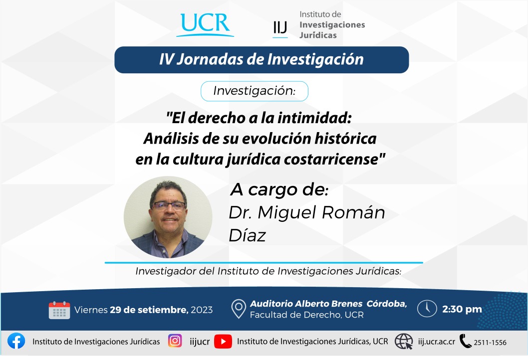  Conferencia titulada: el derecho a la intimidad: análisis de su evolución histórica en la …