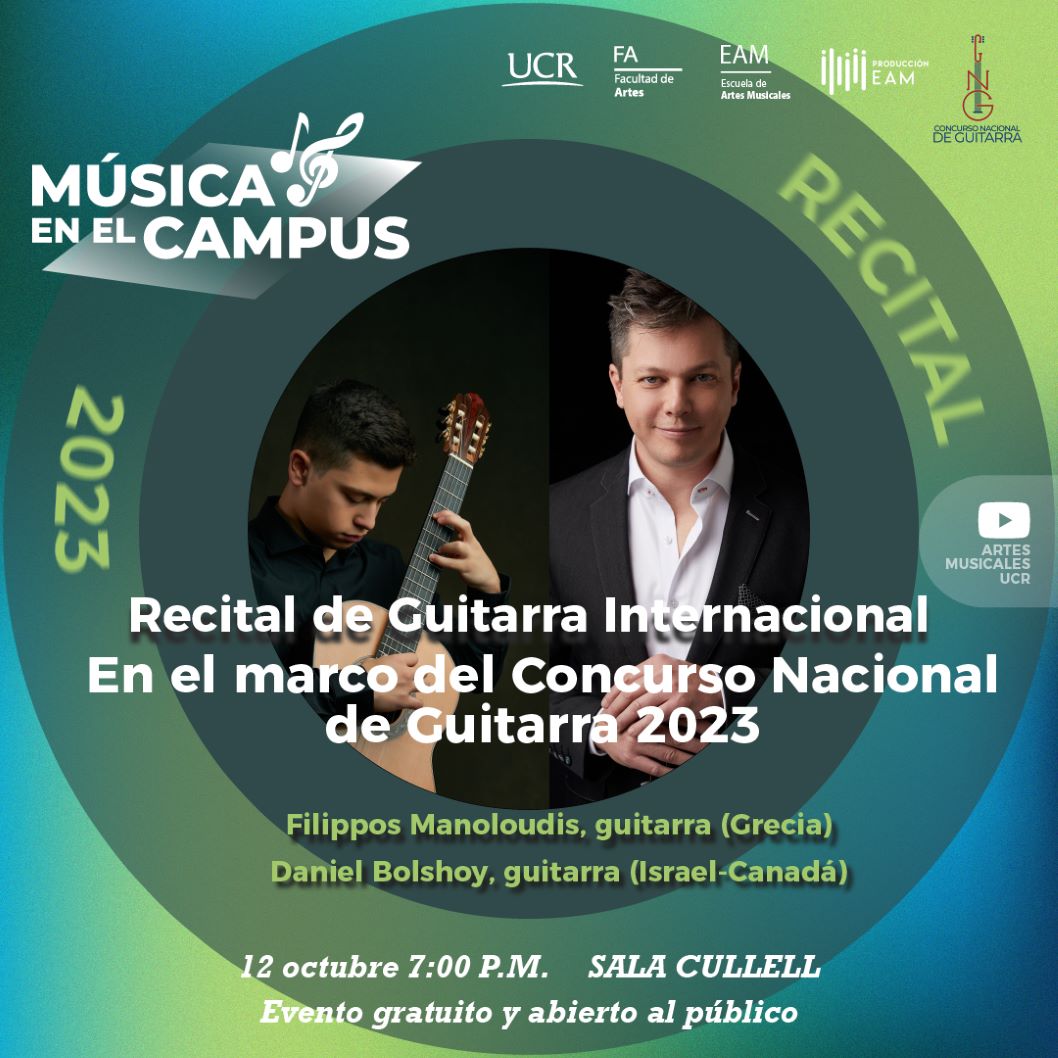  La Sección de Guitarra de la Escuela de Artes Musicales en colaboración con el Concurso Nacional …
