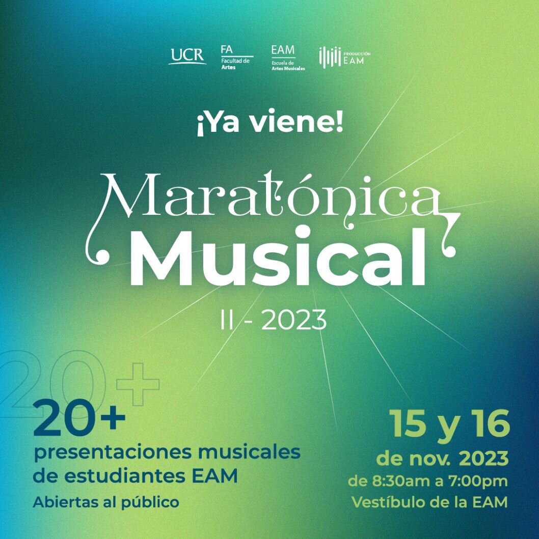  La Escuela de Artes Musicales (EAM) invita a la comunidad universitaria a disfrutar de las …