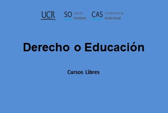  Derecho o educación  Matrícula: del miércoles 10 de enero a las 9:00 a. m. al martes 16 de enero …