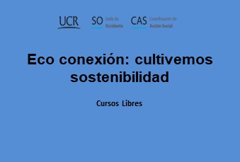  Eco conexión: cultivemos sostenibilidad Matrícula: del miércoles 10 de enero a las 9:00 a. m. al …