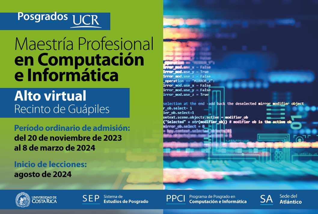   Maestría Profesional en Computación e Informática  Alto virtual Recinto de Guápiles Fecha …