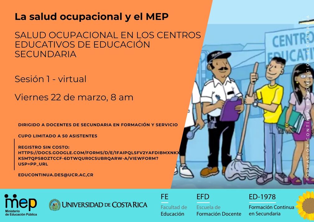  Seminario Virtual: Salud ocupacional en los centros educativos de educación secundaria. …