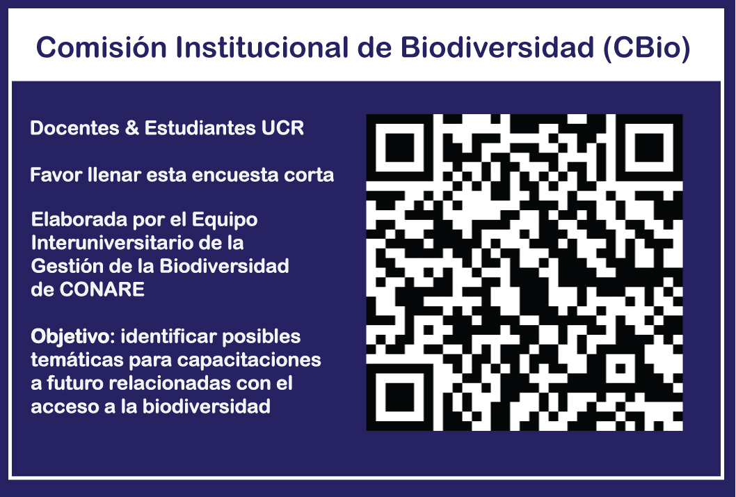 De parte de la Comisión Institucional de Biodiversidad (CBio) de la Universidad de Costa Rica …
