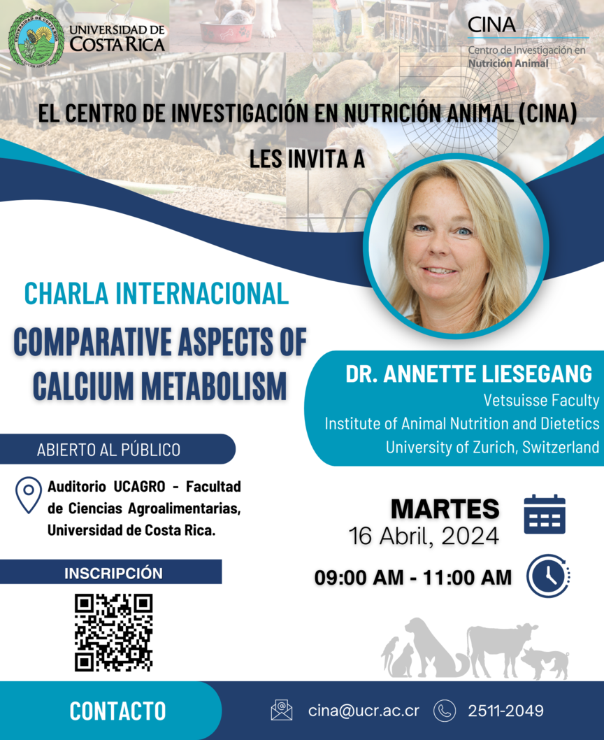  El Centro de Investigación en Nutrición Animal se complace en extenderles una cordial invitación …