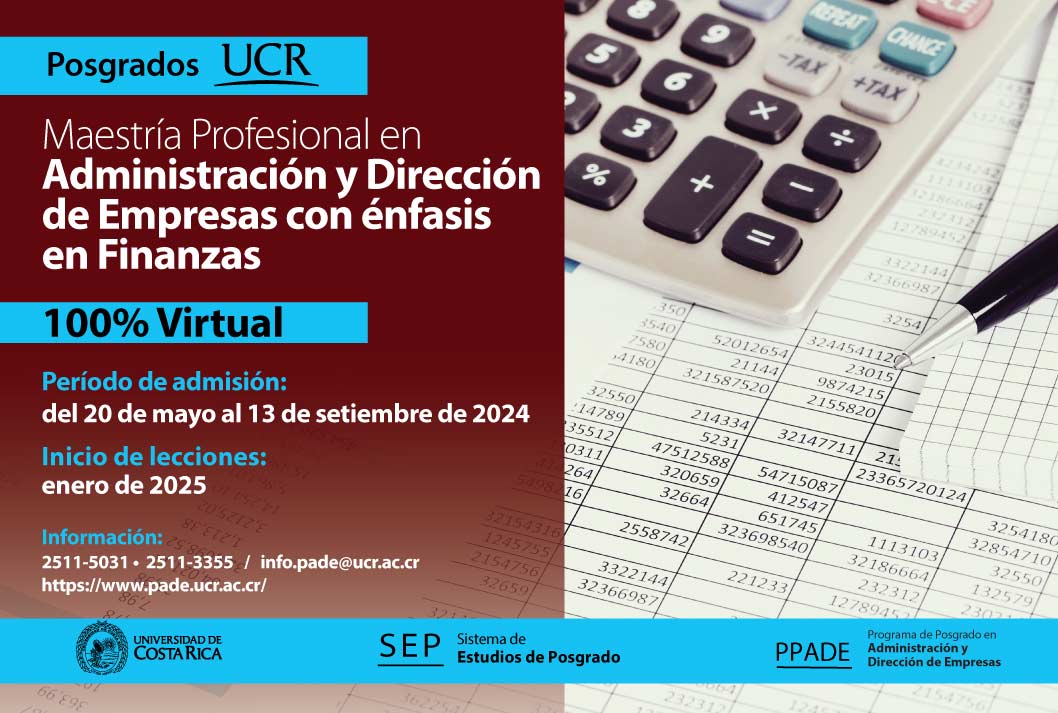  Maestría Profesional en Administración y Dirección de Empresas con énfasis en Finanzas 100% …