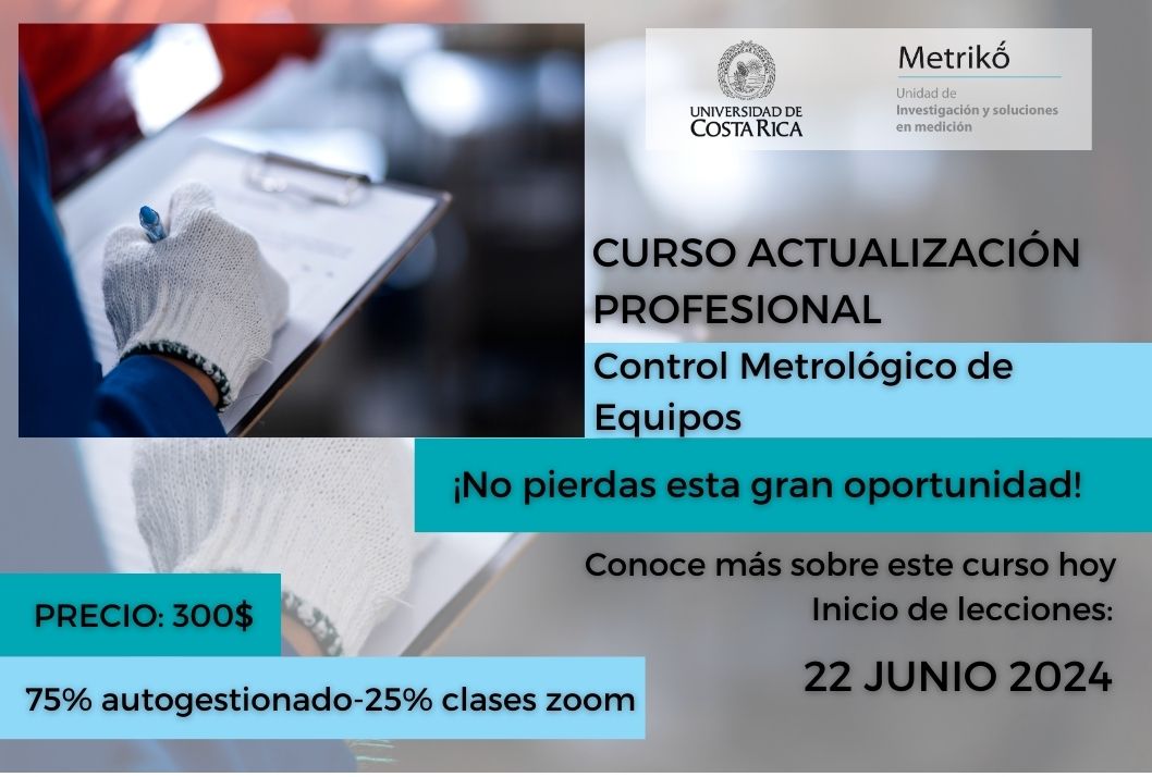  🚀 ¡Inscripciones Abiertas Hoy! Curso de Control Metrológico de Equipos 🚀 ¿Estás listo para …