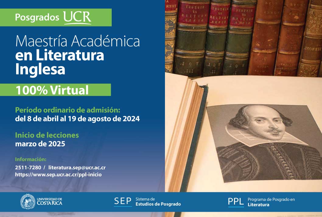   Maestría Académica en Literatura Inglesa  Grado de virtualidad: 100% Virtual Inicio de …