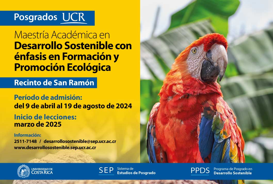   Maestría Académica en Desarrollo Sostenible con énfasis en Formación y Promoción Ecológica  …