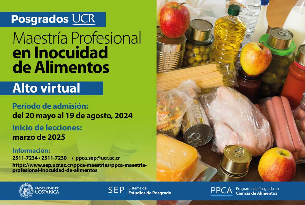   Maestría Profesional en Inocuidad de Alimentos  Grado de virtualidad: Alto virtural Inicio de …