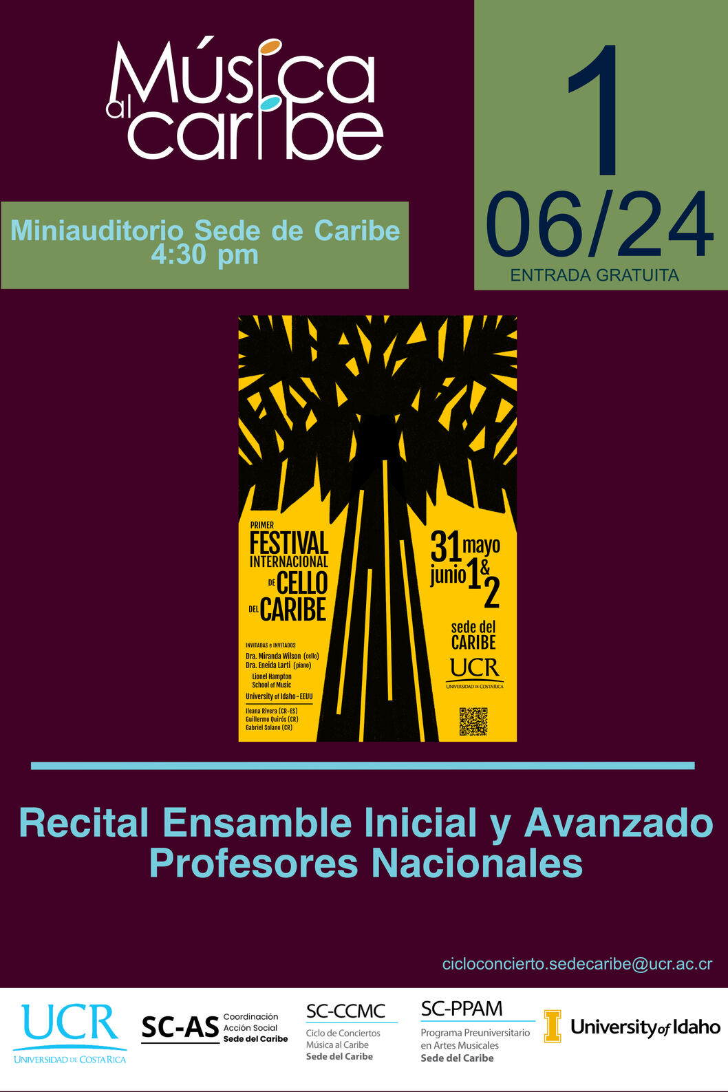  Participantes del I Festival Internacional de Cello del Caribe 2024   