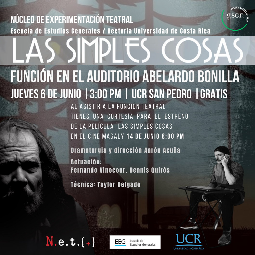  Se trata de la presentación gratuita del montaje teatral ¨Las simples cosas" Patrocinado …