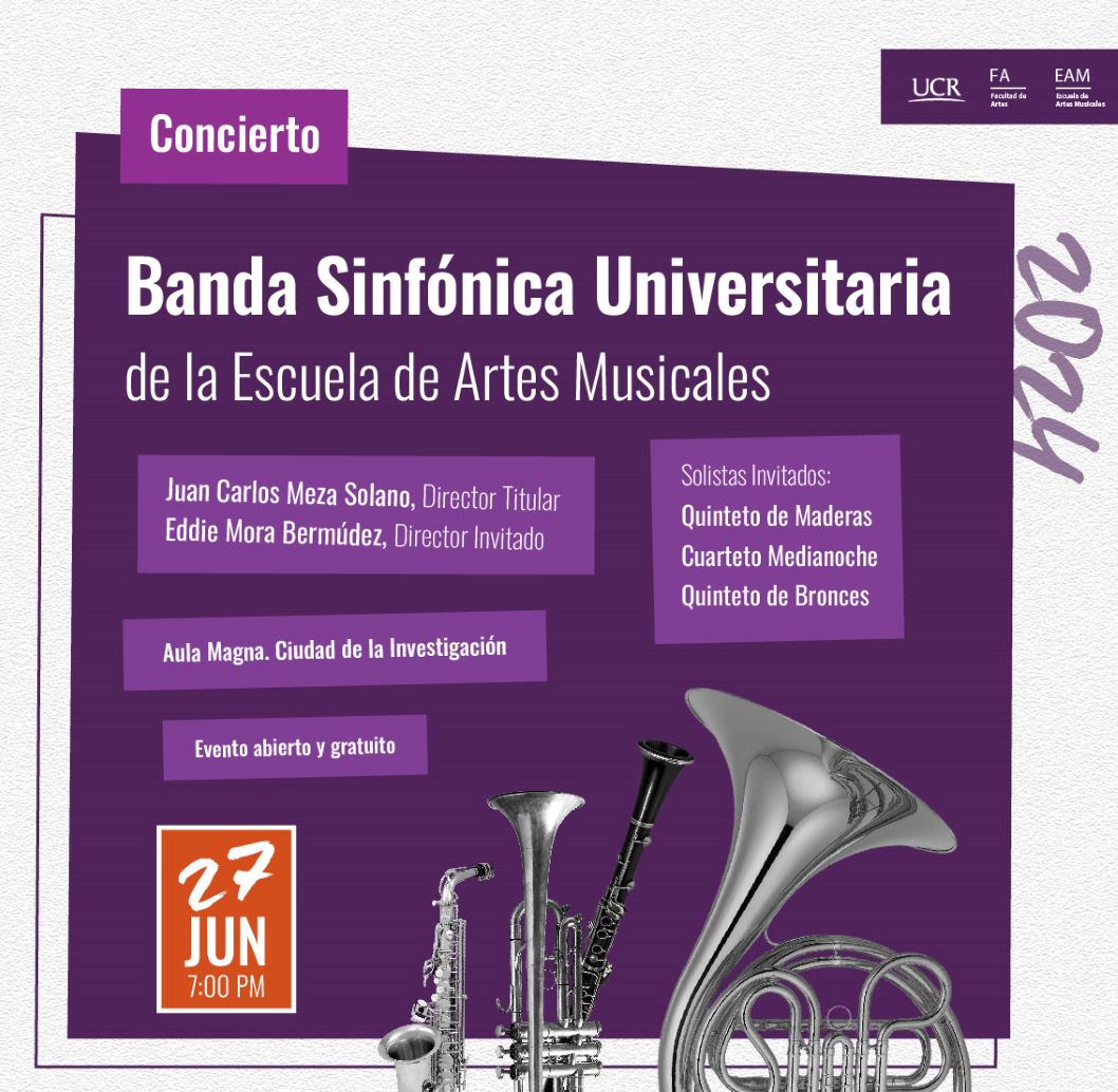  La Banda Sinfónica Universitaria de la EAM nos trae un concierto de lujo bajo la batuta del …