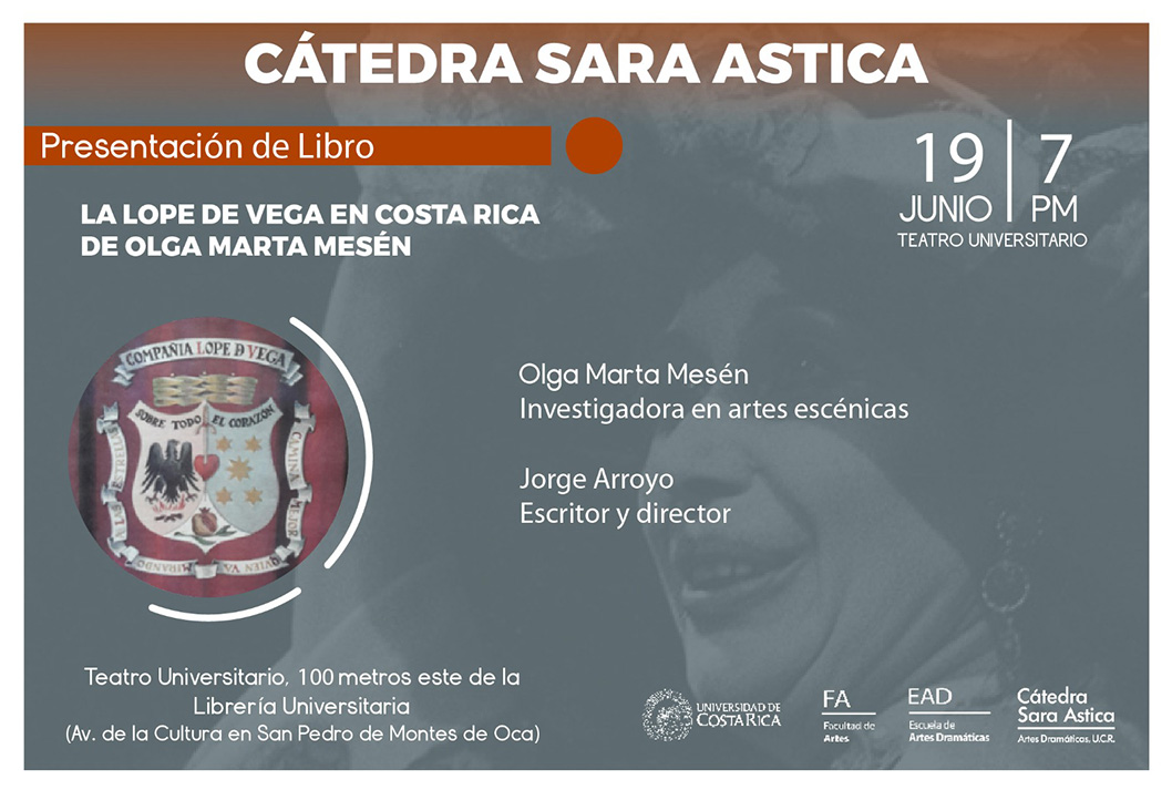  Lugar: Teatro Universitario, Escuela de Artes Dramáticas 