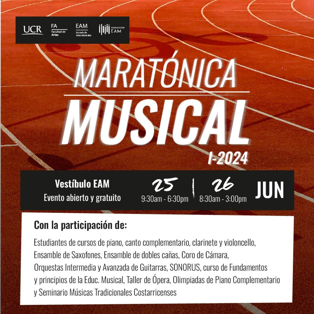  La Escuela de Artes Musicales se complace en invitar a la comunidad universitaria y externa a …