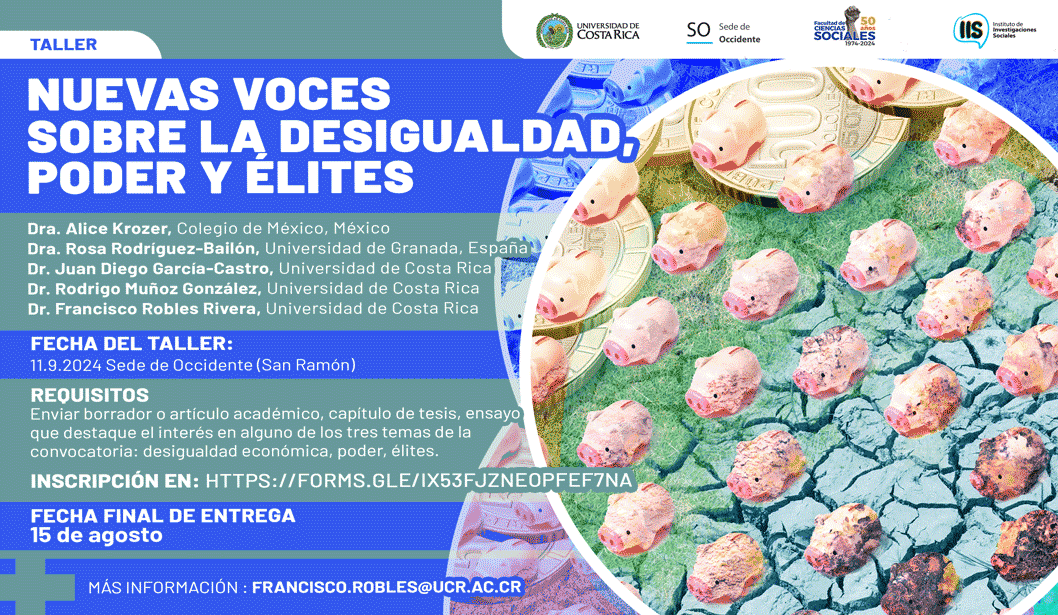  Si estudiás la Desigualdad Económica, el Poder o las Élites. Te invitamos a concursar por un …
