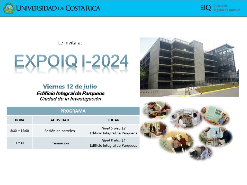  Lugar: Edificio Integral de Parqueos, Ciudad de la Investigación (nivel 5) Presentación de los …
