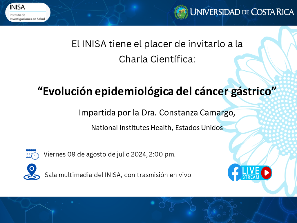  Lugar: Aula Multiusos del Instituto de Investigaciones en Salud. 