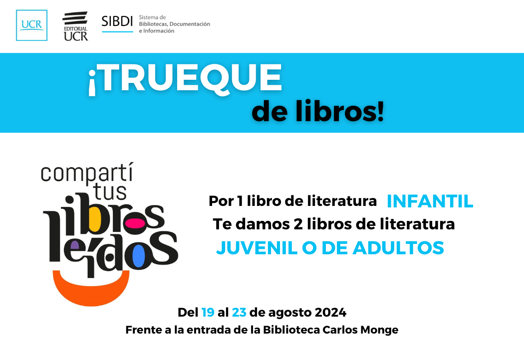  Por cada libro infantil que se done, se podrá intercambiar por dos libros de la temática juvenil …