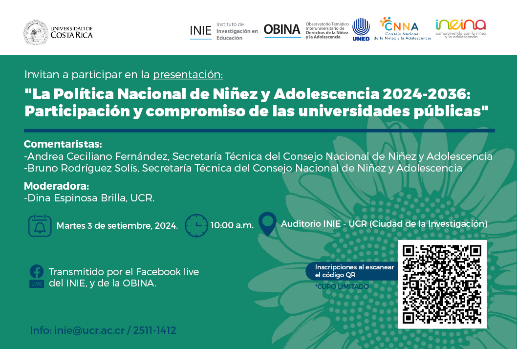  Andrea Ceciliano Fernández, Secretaría Técnica del Consejo Nacional de Niñez y Adolescencia …