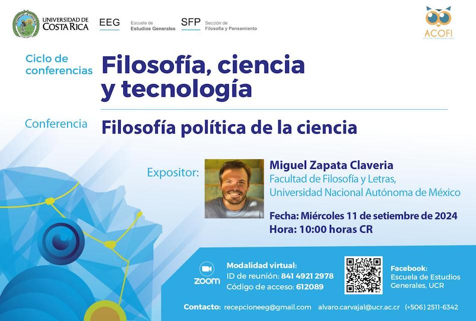  miércoles 11 de setiembre, 10:00 a. m. Modalidad virtual Zoom: ID de reunión: 841 4921 2978 …