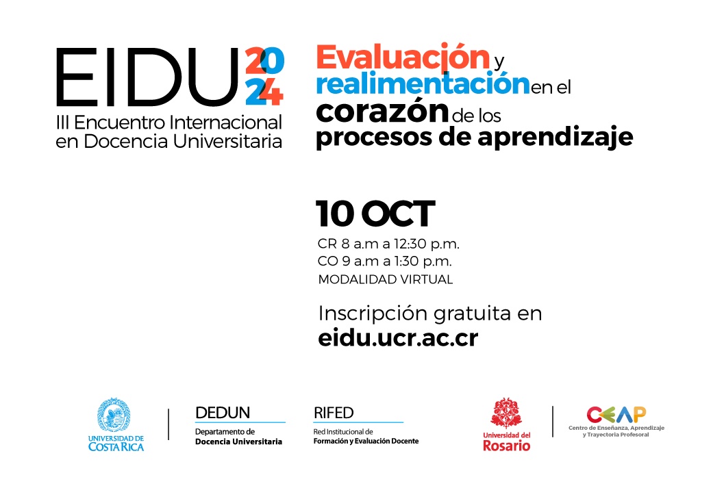  Evaluación y realimentación en el corazón de los procesos de aprendizaje.  Un encuentro virtual, …