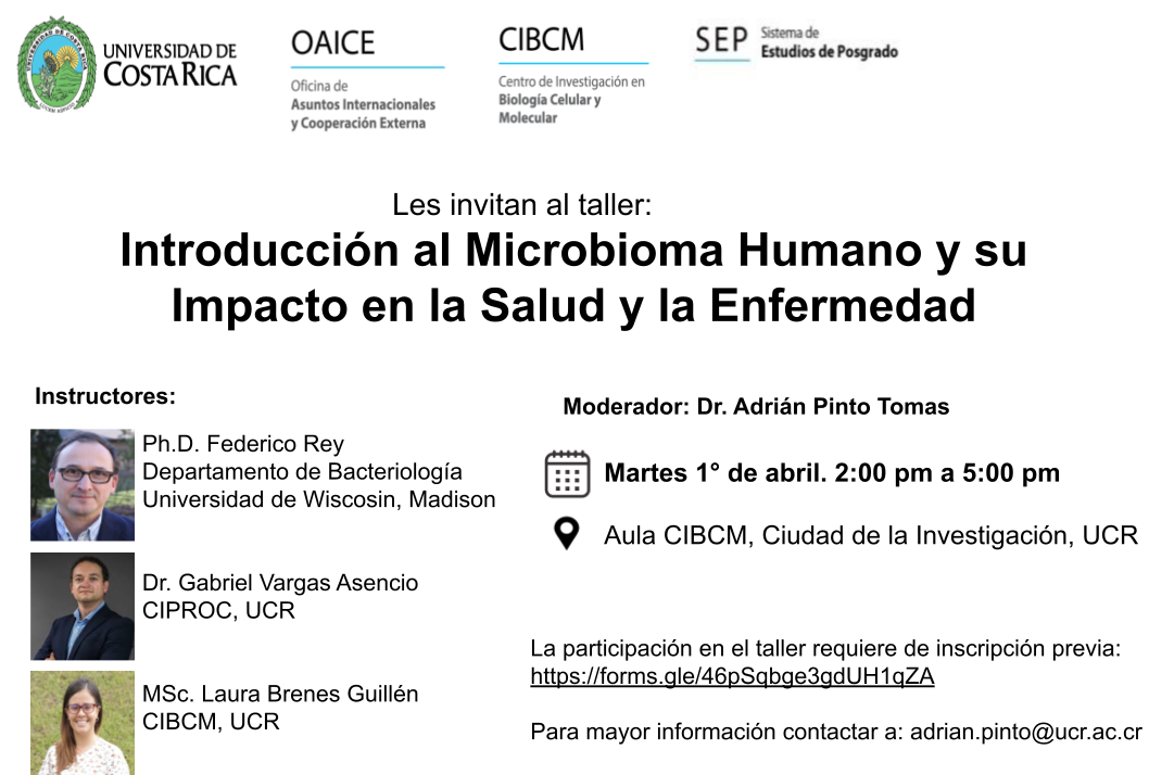  La participación en el taller requiere de inscripción previa por medio del enlace:  …