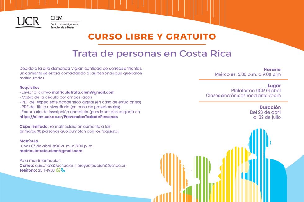  Horario del curso: Del miércoles 23 de abril al miércoles 2 de julio, 2025. Miércoles de 5:00 …