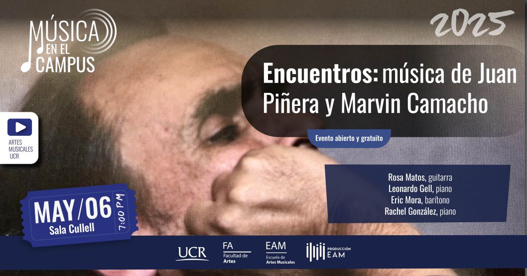  El concierto “Encuentros: música de Juan Piñera y Marvin Camacho” reunirá a compositores e …