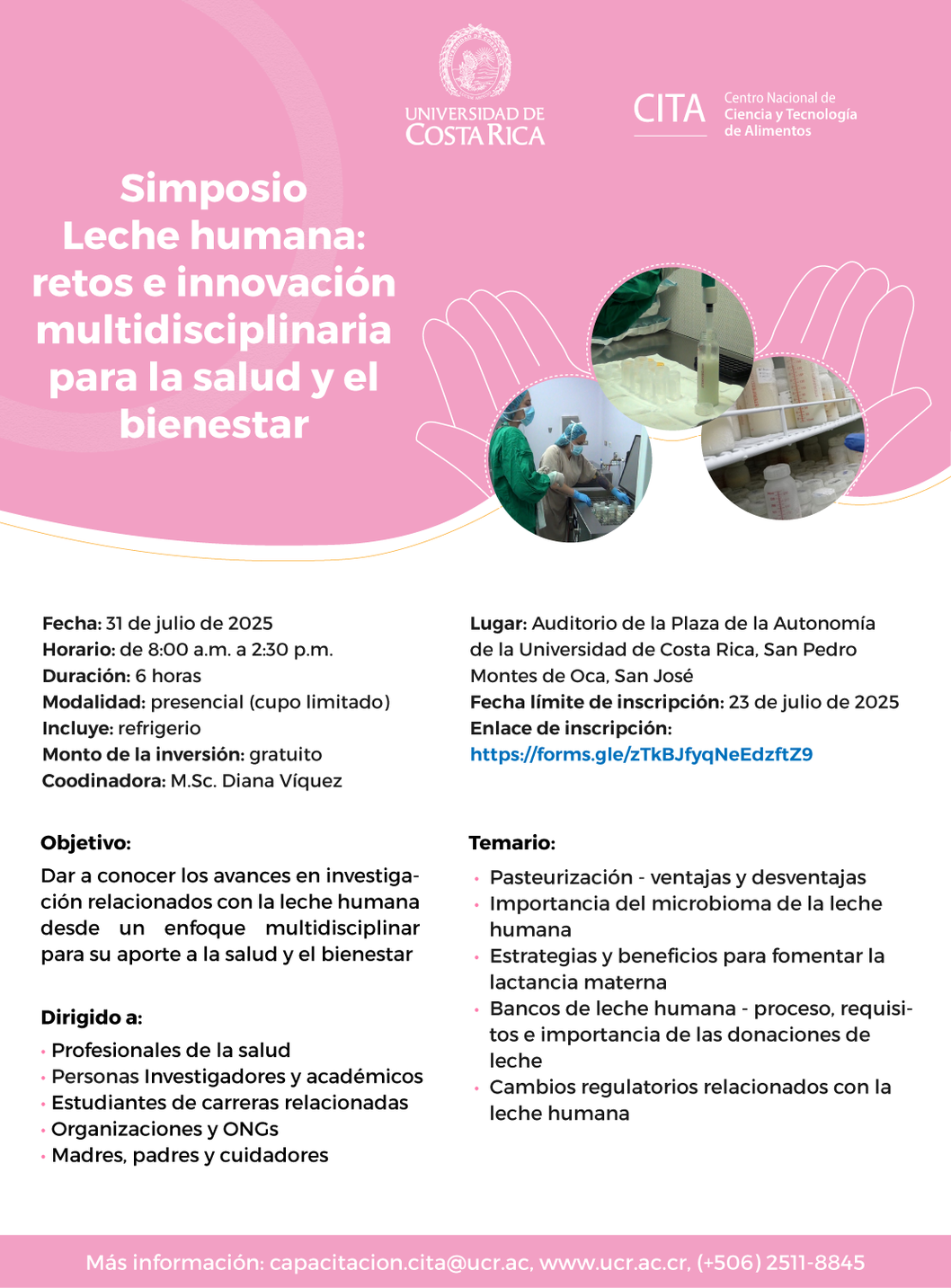  Enlace de inscripción: https://forms.gle/zTkBJfyqNeEdzftZ9 Fecha actividad: 31 de julio, de 8:00 …