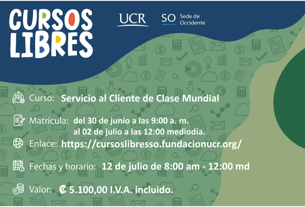  Enlace de inscripción: https://cursoslibresso.fundacionucr.org/admin Desarrollo de los cursos: …