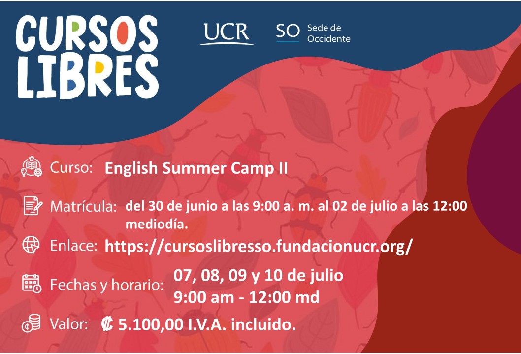  Enlace de inscripción: https://cursoslibresso.fundacionucr.org/admin Desarrollo de los cursos: …