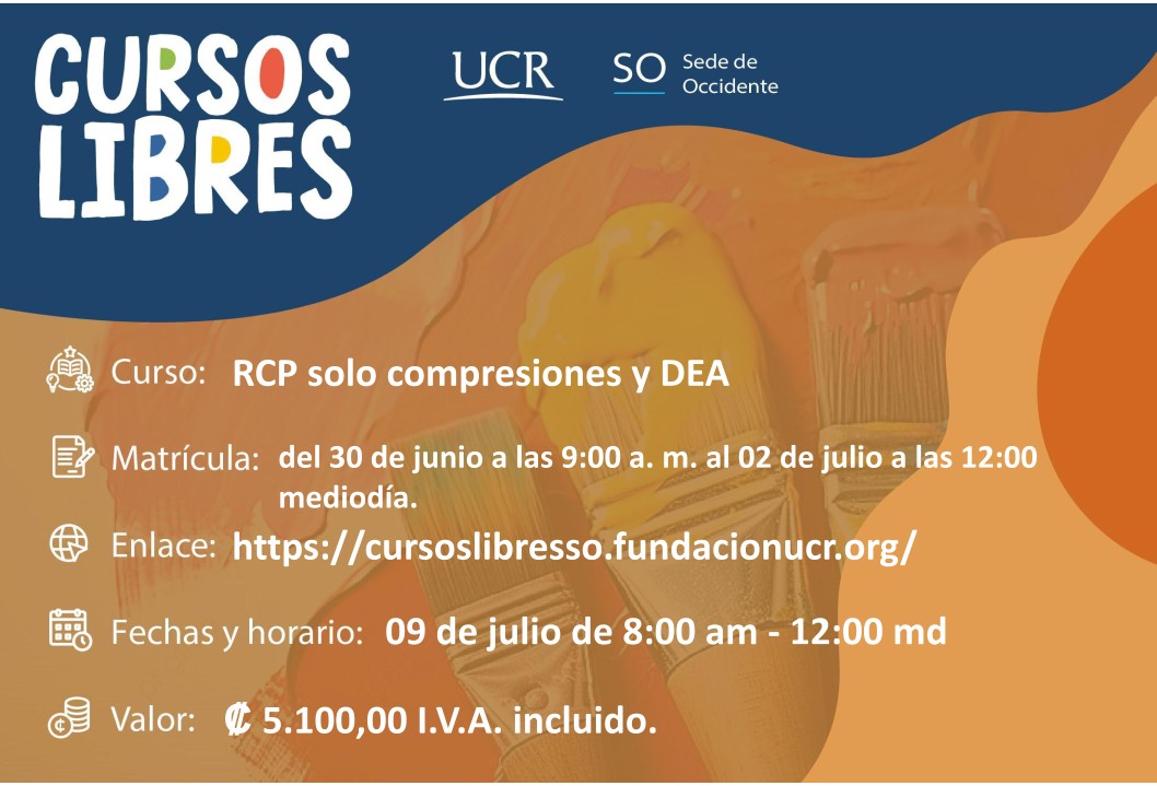  Enlace de inscripción: https://cursoslibresso.fundacionucr.org/admin Desarrollo de los cursos: …