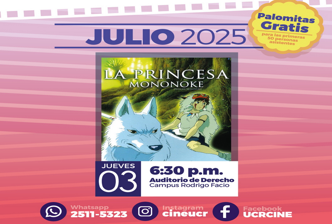  Cine UCR en julio. Función Especial.  Entrada gratis y abierta a todo público.  Sin …