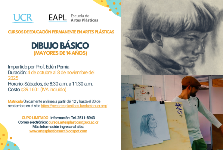 Cursos - UCR Abierta: Dibujo básico (para personas mayores de 14 años) Inicio del curso:  4 de octubreImpartido por el Prof. Edén PerniaDuración: del 4 de octubre al …