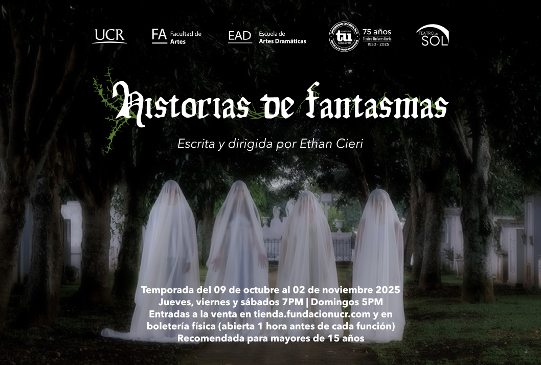 Entradas a la venta en https://ucr.cr/r/txcjaRecomendada para mayores de 15 años 