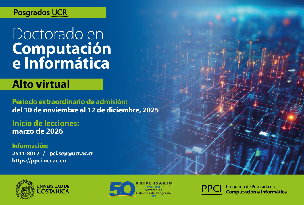 Ingreso al Doctorado en Computación  e Informática Modalidad: semestralTipo de financiamiento: complementario Inicio de …