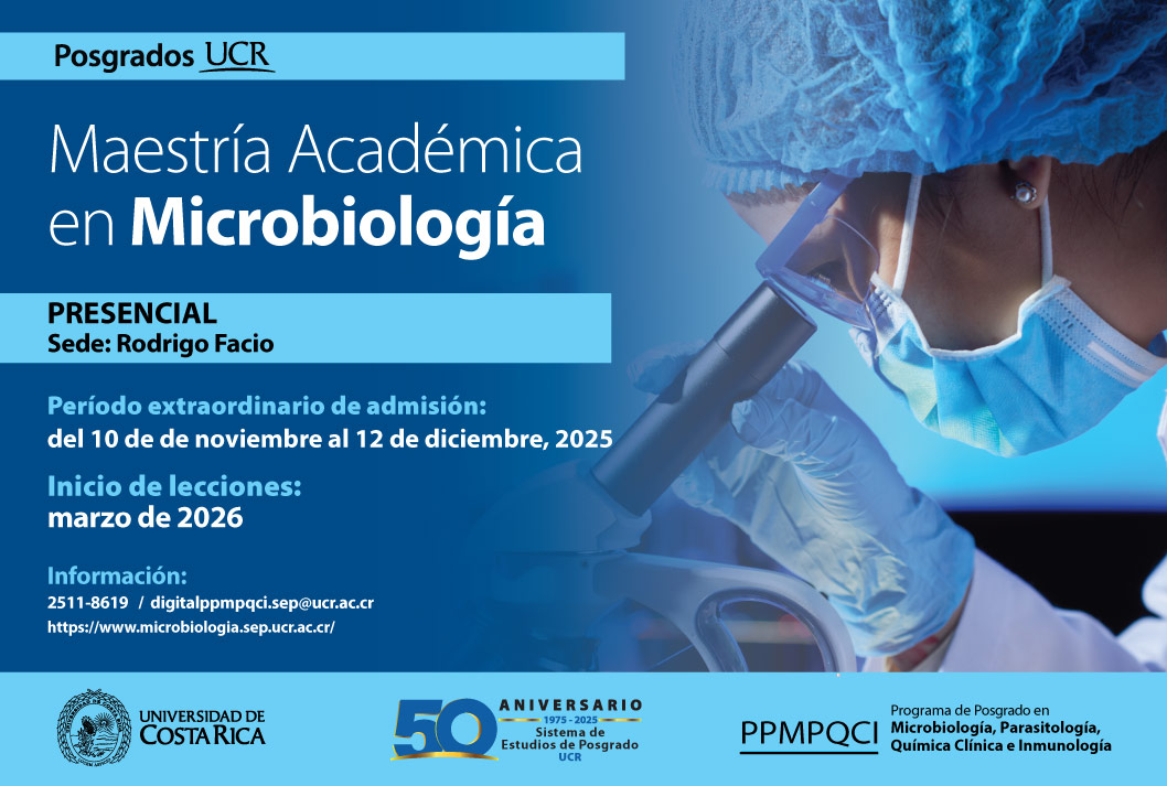 Ingreso a posgrado: Ingreso a la Maestría Académica en Microbiología Modalidad: semestral Tipo de financiamiento: regularInicio: marzo de 2026Grado de …