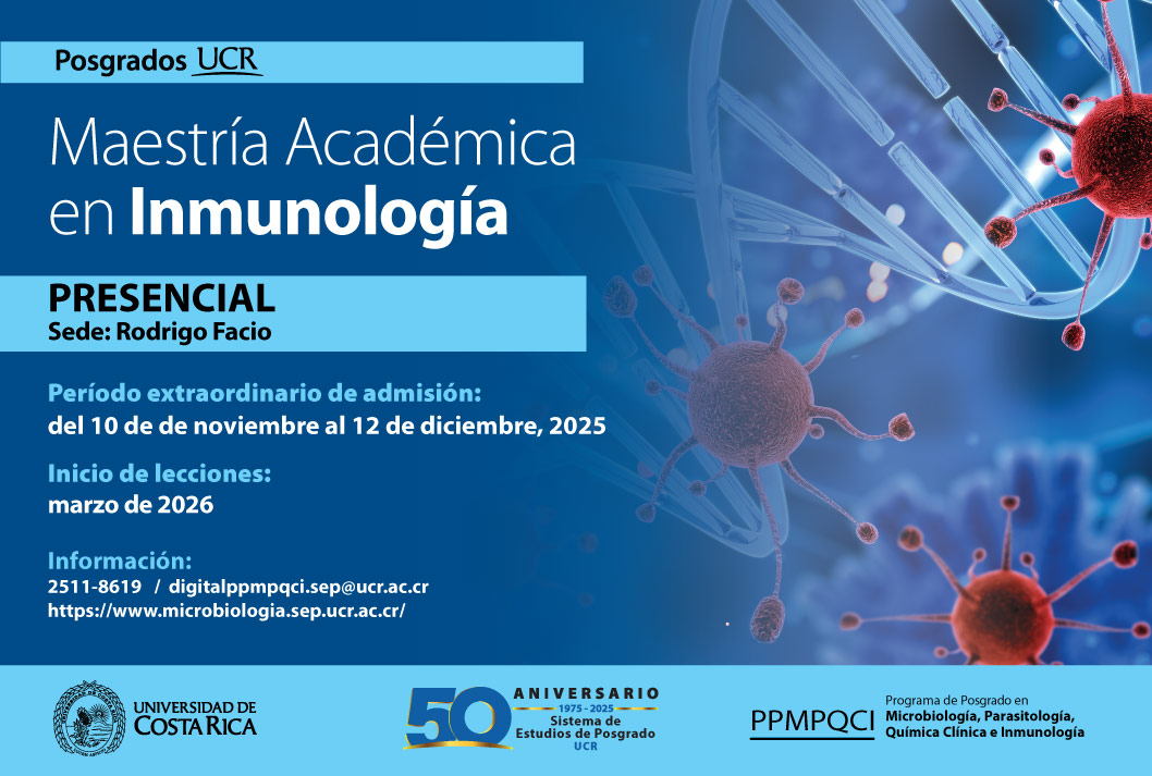 Ingreso a posgrado: Ingreso a la Maestría Académica en Inmunología Modalidad: semestral Tipo de financiamiento: regularInicio: marzo de 2026Grado de …