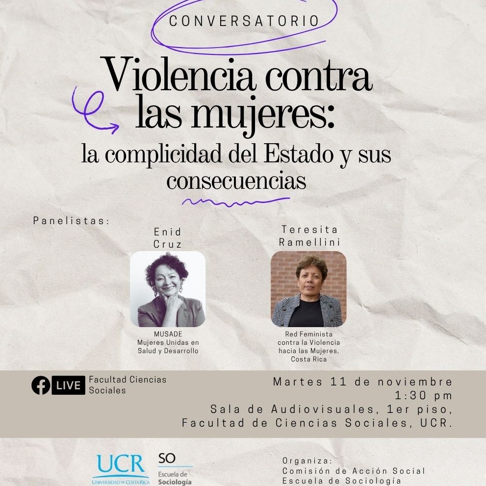 Conversatorio: Violencia contra las mujeres: la complicidad del Estado y sus consecuencias