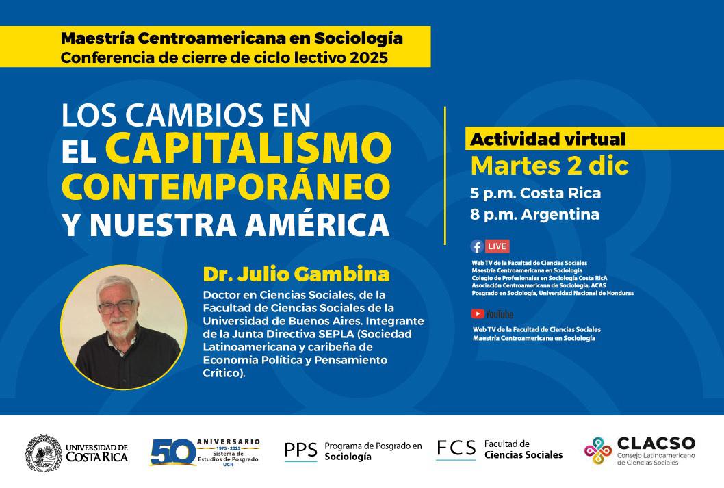 Conferencia: Los cambios en el capitalismo contemporáneo y nuestra América
Otros canales …