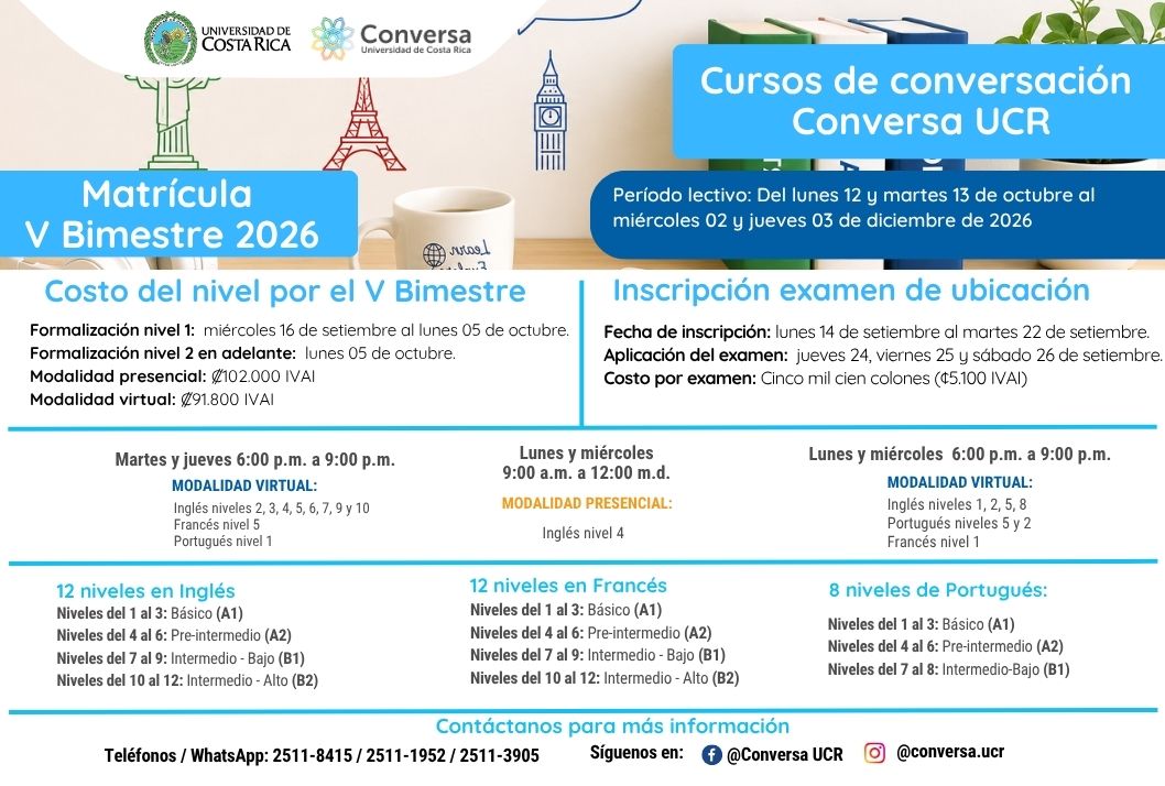 Si la persona posee conocimiento previo del idioma, puedeinscribirse al examen de ubicación por &hellip;