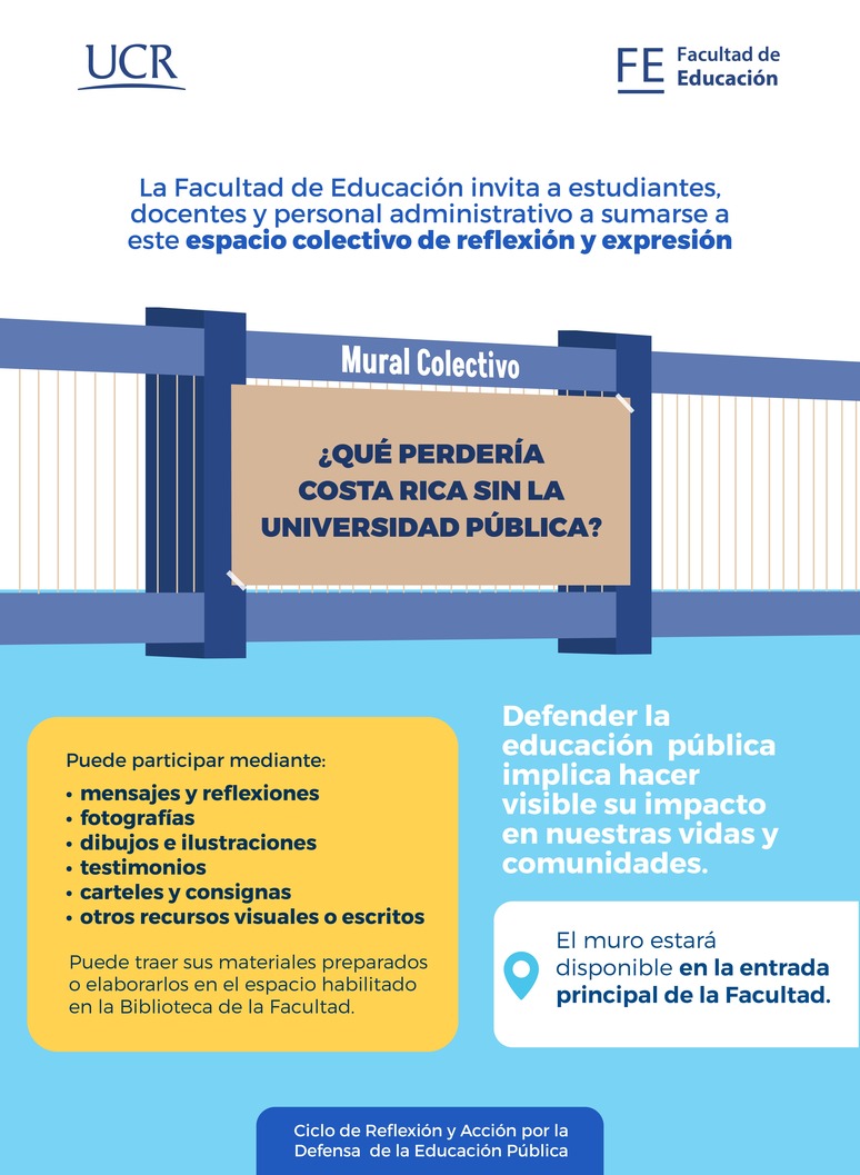 mural colectivo ¿qué perdería costa rica sin la universidad pública?