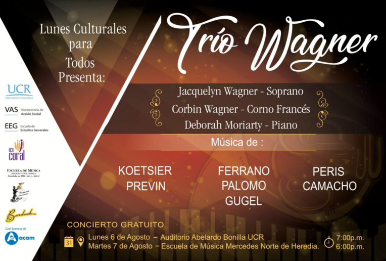 Concierto: Trío Wagner en Costa Rica 