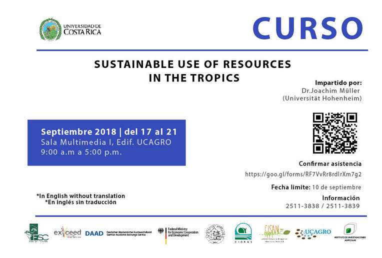 Sustainable use of resources in the Tropics