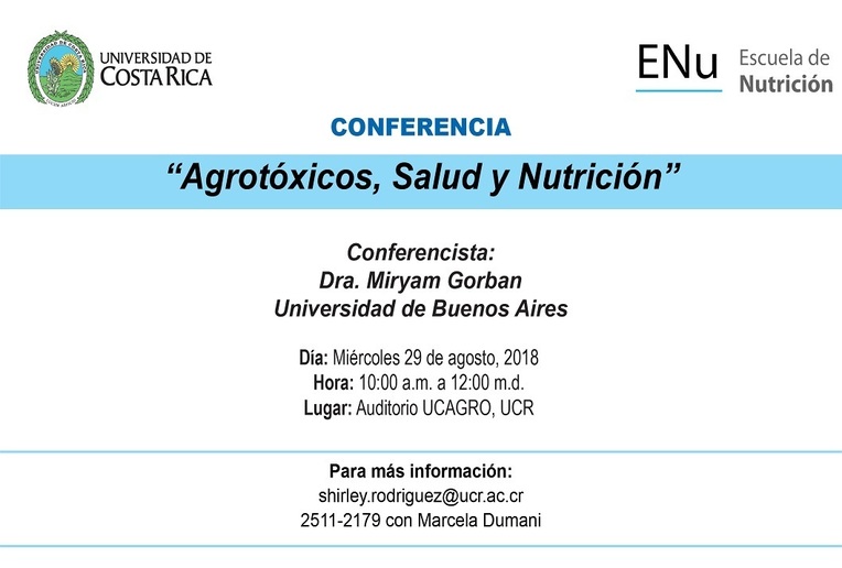 Conferencia: Agrotóxicos, salud y nutrición