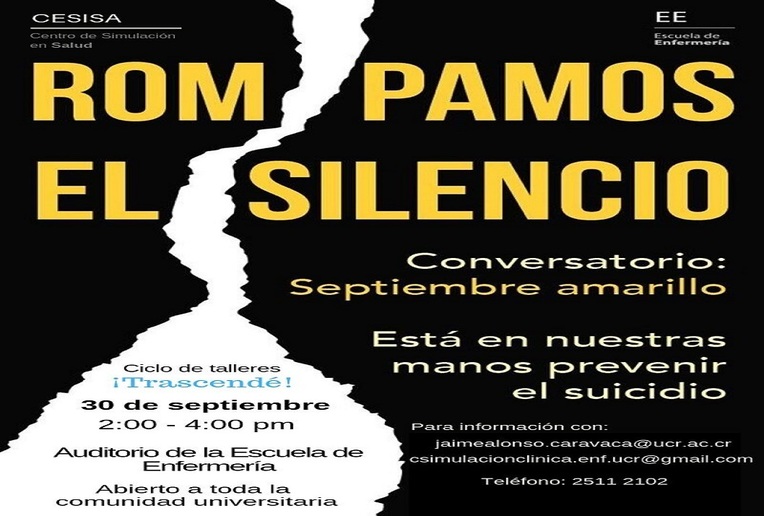 Conversatorio: Setiembre Amarillo: rompamos el silencio