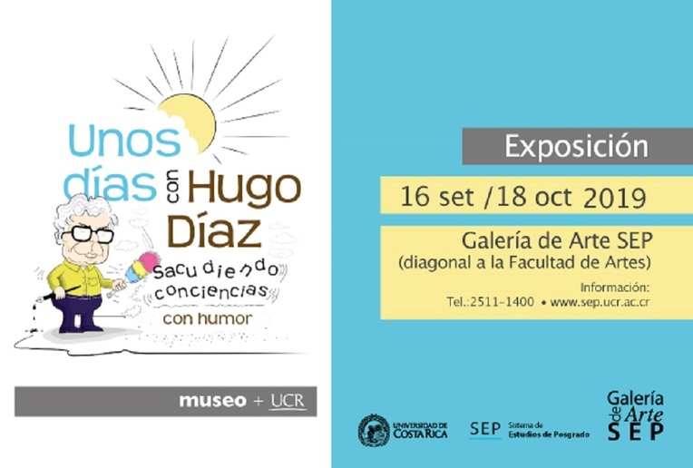 Exposición: Unos días con Hugo Díaz, sacudiendo conciencias con humor