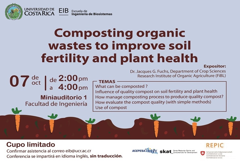 Conferencia: Composting organic wastes to improve soil fertility and plant health
